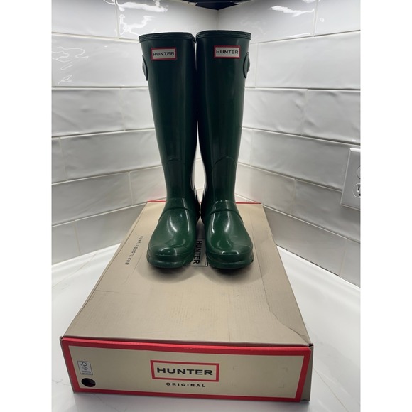 Hunter Shoes - Women's Original Tall Gloss Rain Boots SIZE 7 HUNTER
